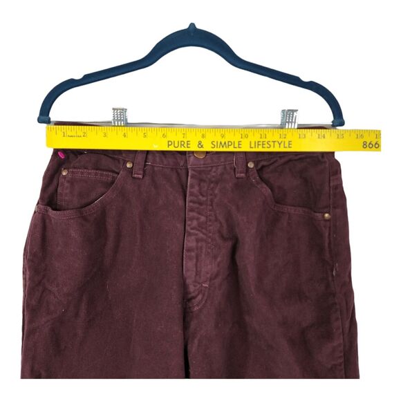 Vintage Elements Women's Jeans Soft Denim High Waist Plum Size 14M - Picture 5 of 10